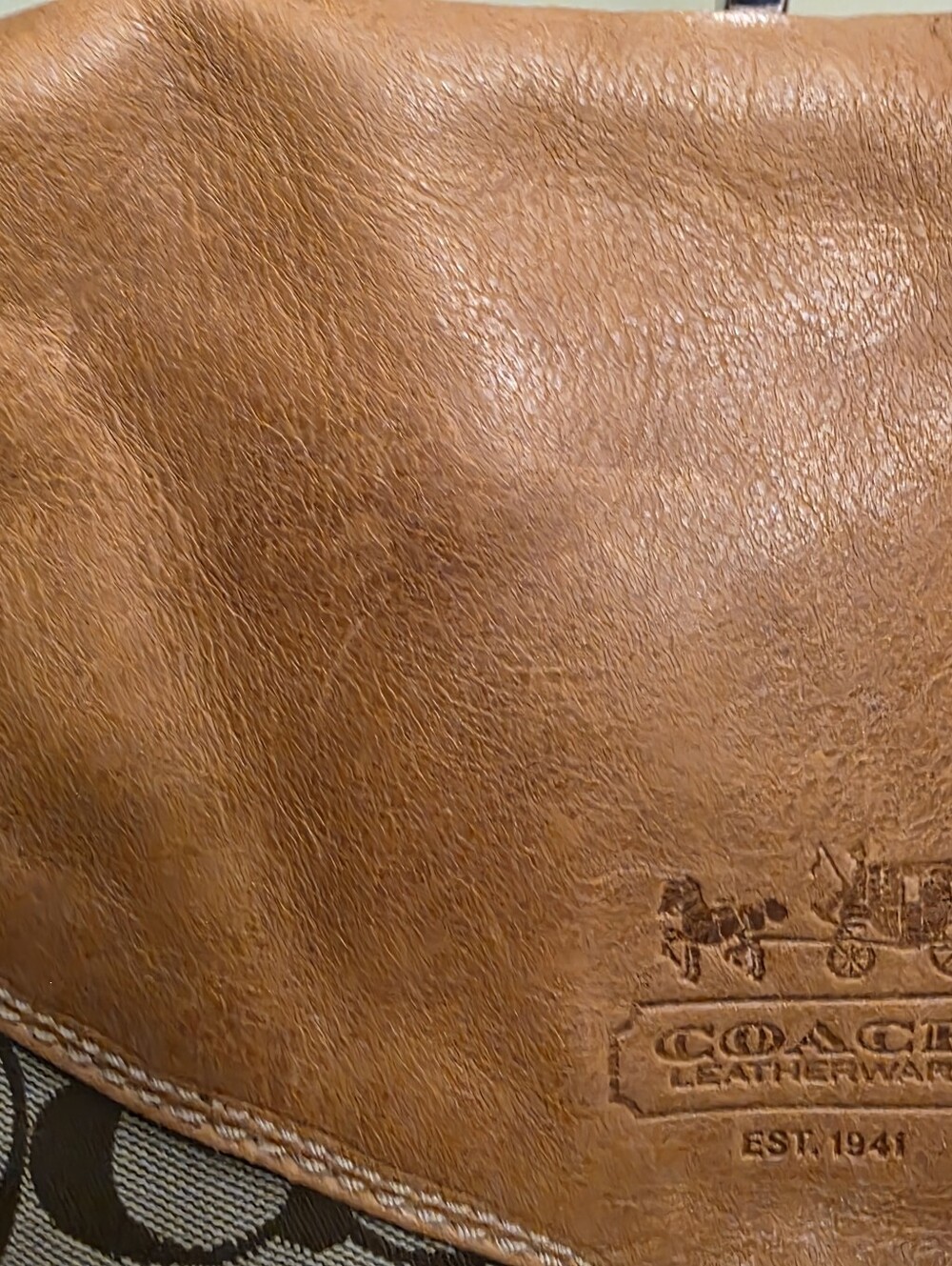 Coach | Brown Vintage Bleecker Legacy Signature Flap Bag - Picture 4 of 16